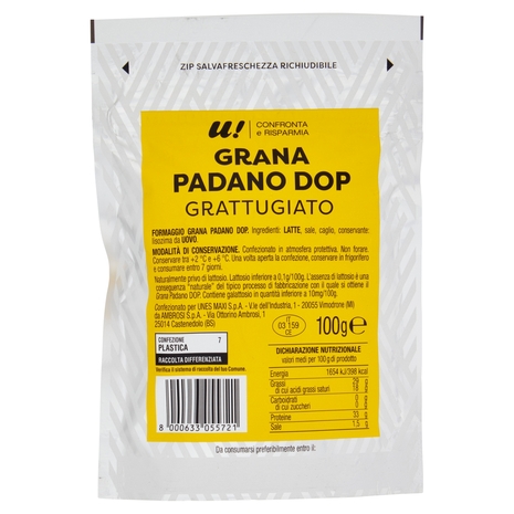 Grana Padano Grattugiato DOP, 100 g